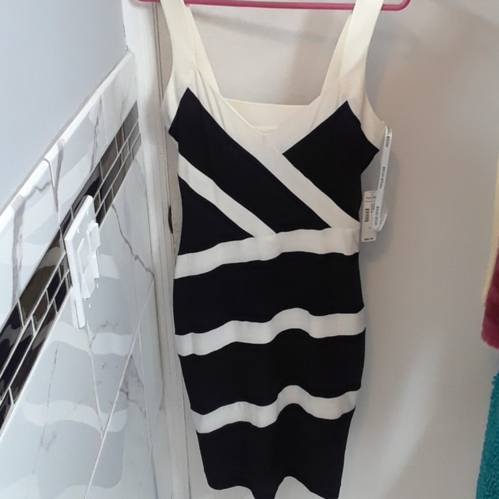 Black and White Bisou Bisou Dress